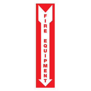 Poster - Fire equipment - Aluminium 0.064 - Regular glossy laminated vinyl - 4x18 - STANDARD IZ