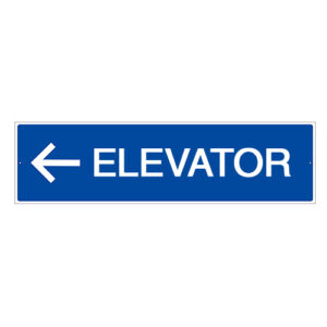Poster - Elevator - Aluminum 0.064 - Regular glossy laminated vinyl - 22x6 - STANDARD IZ