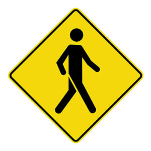 Sign - Advanced crosswalk signal right - Aluminium 0.064 - Vinyl Engineer Printed Glossy Laminate - 24x24 - STANDARD
