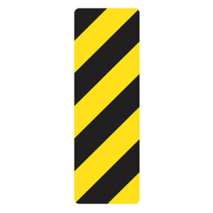 Poster - Left Danger Beacon - Aluminum 0.064 - Glossy laminated engineer grade vinyl - 12x36 - STANDARD
