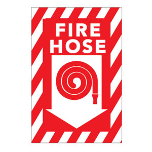 Poster - Fire hose - Aluminum 0.064 - Regular glossy laminated vinyl - 8x12 - STANDARD