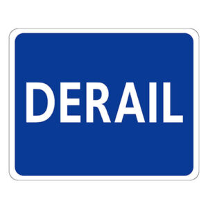 Poster - Derail - Recto Verso - Aluminium 0.064 - Vinyl grade engineer printed laminated glossy - 15x12 - STANDARD IZ