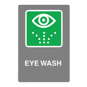 Poster - Eyewash - Aluminum 0.064 - Regular glossy laminated vinyl - 8x12 - STANDARD IZ