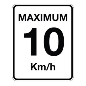 Max 10 Speed Poster - Aluminum 0.064 - Engineer Grade Vinyl Printed Glossy Laminate - 24x30 - STANDARD