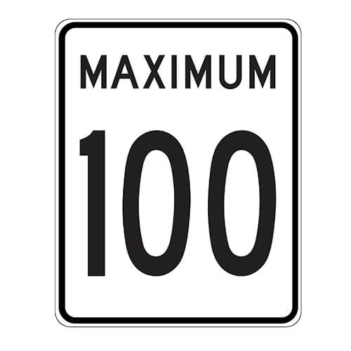 Max Speed 100 Poster - Aluminum 0.064 - Engineer Grade Vinyl Printed Glossy Laminate - 24x30 - STANDARD