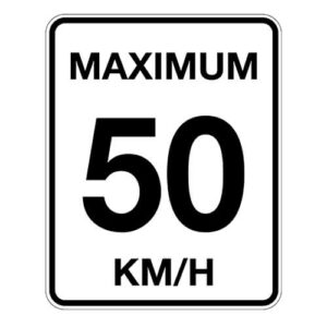 Max 50 Speed Poster - Aluminum 0.064 - Engineer Grade Vinyl Printed Glossy Laminate - 24x30 - STANDARD