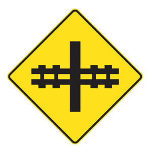 Sign - Advanced Crossing Signal - Aluminum 0.064 - Diamond Grade Vinyl - 24x24 - STANDARD