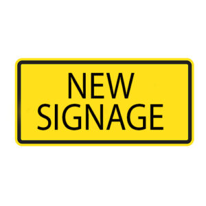 Poster - New Signage - Aluminum 0.064 - Engineer Grade Vinyl Printed Glossy Laminate - 30x14.75 - STANDARD
