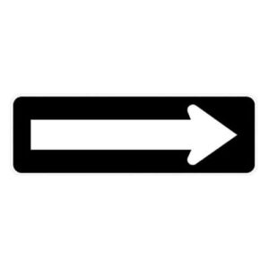 Poster - One way - 0.064 aluminum - Engineer grade vinyl - 30x10 - STANDARD