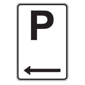 Poster - Parking - Aluminum 0.064 - Engineer Grade Vinyl - 12x18 - STANDARD IZ