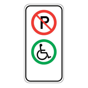 Poster - Disabled parking - Engineer grade vinyl - 12x24- STANDARD