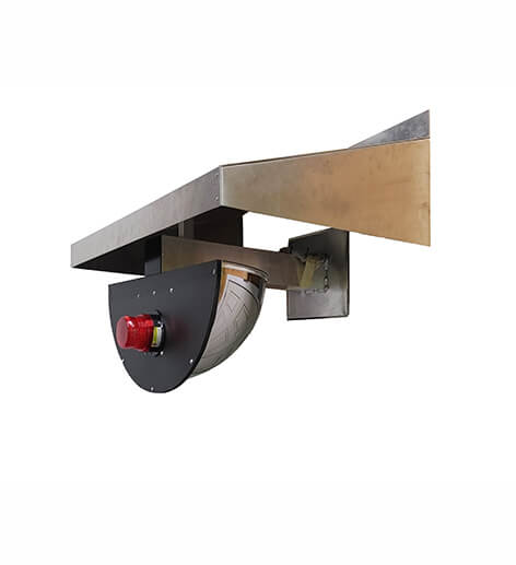 Anti-collision - 24" exterior half-dome mirror with protective roof - Flashing light - 1x door opening sensor - STANDARD IZ