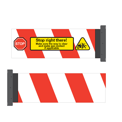 Polycarbonate barrier with installation jaw only - 33x8 - STANDARD IZ