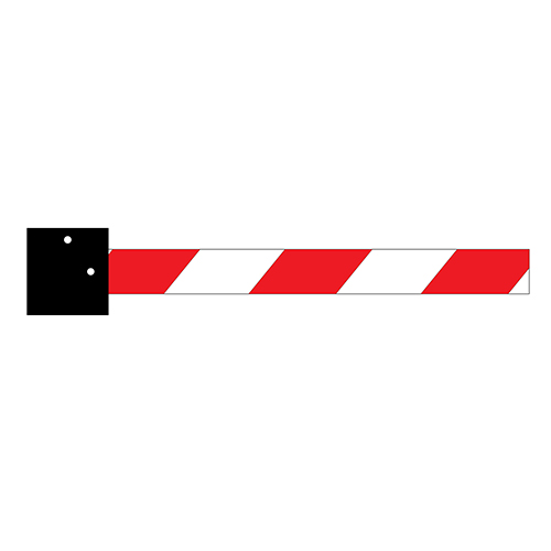 Aluminum barrier with support for installation on horizontal surface - 4x1x48 - STANDARD IZ