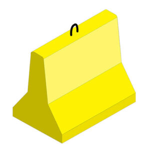 Safety supply - Concrete guardrail yellow paint - 36x32 - STANDARD