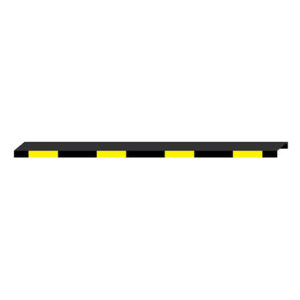 Handrail with quick installation clips - Aluminum profile - Black baked-on paint - Yellow diamond grade vinyl strips - 36 - STANDARD IZ