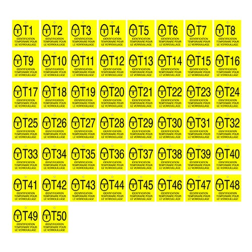 Lockout point plate - Lamicoide 1/8, yellow background black engraving - 5x5 - STANDARD IZ