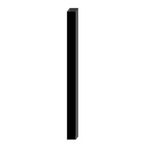 1/4 Steel Post - Black - 4x4x96 - STANDARD