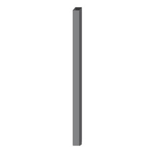 Post - Square galvanized steel, without sleeve - 1.75x48 - STANDARD