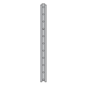 Post - U-shaped galvanized steel, without sleeve - 72'' - STANDARD