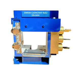Lock - Detachable wall box for ketch type lock - Aluminium 0.125 and PVC 0.50 - Blue enamel paint - 9x9x4.875 - STANDARD IZ