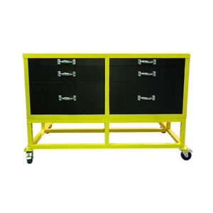 Locking Devices - Bottom of the Station - Aluminium - Yellow paint - 60x24x20 - STANDARD IZ