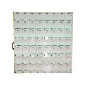 Wall mounted lockable badge cabinet - Aluminium 0.064 and PVC 1/2 - 44x46.75x3 - STANDARD IZ