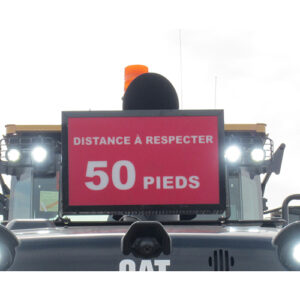Light Box on heavy vehicle - 50 FEET DISTANCE - Aluminium and acrylic - Recto - Power supply 24V - 24x15x5.25 - STANDARD