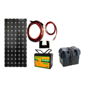 Solar power supply - 100W panel - 12v 100Ah lithium battery - STANDARD IZ