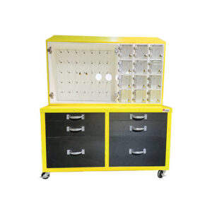 Lockout Tagout - Station - Aluminium 0.125 - Yellow coated paint - 48x31x12 - STANDARD IZ